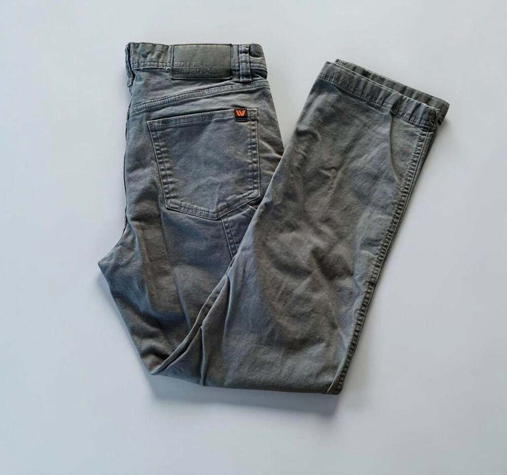 Eddie Bauer Men's Specialty Dyed Workwear Carpenter Pants Gray 30x29